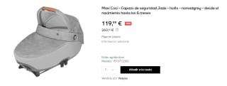 Maxi Cosi - Capazo de seguridad Jade - Isofix por 119.99€