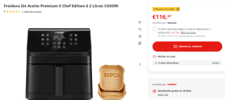 15% Extra descuento en Freidoras en Worten