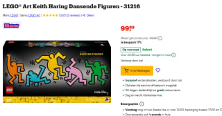 LEGO Art Keith Haring – Dansende figuren voor €99,99 bij Bol