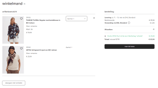 Gratis sjaal bij bestelling bij Opus