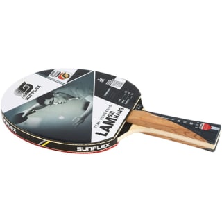 Sunflex Raqueta de Ping Pong Profesional Lam SIU Hang con Espuma de 2,1 mm, Goma Mogul, Aprobado ITTF, Soft Carbon y Mango Cóncavo por 9,99€