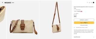 Bolso bandolera pequeño de efecto con asa de mano por 10€