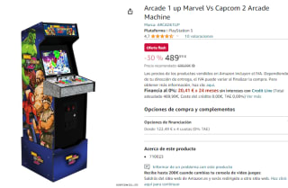 Máquina recreativa Marvel vs Capcom 2 Arcade1up por 489,99€