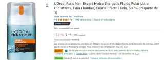 3 Botes de L'Oréal Paris Men Expert Hydra Energetic Fluido Polar Ultra Hidratante por 13.91€