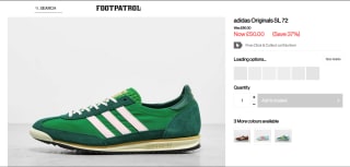 Adidas Originals SL 72 Trainers – Only £50