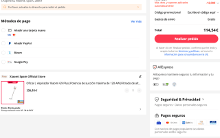 Aspiradora Xiaomi G9 Plus a tan solo 114,54€