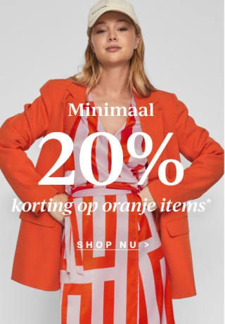 Minimaal 20% korting op alle oranje items bij Vila