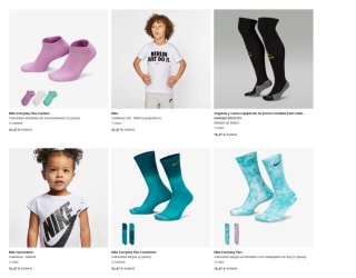 Recopilación de ropa marca Nike para toda la família desde 11,97€