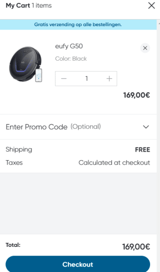 eufy G50 Robotstofzuiger, met 4.000 Pa voor €119 dmv code bij Eufy