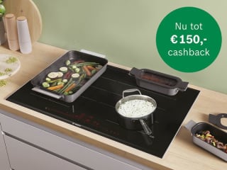 Tot €150 cashback op geselecteerde Bosch inductiekookplaten en inductiefornuizen