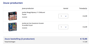 Diverse Wasgij & Van Haasteren puzzels 500 stukjes 2 stuks voor €13,98 bij Trekpleister