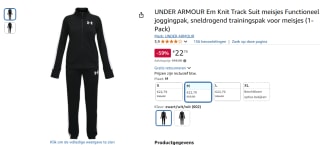 Under Armour UA Knit Track Suit Meisjes Trainingspak voor €22,79 bij AMazon