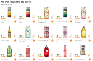 Craft speciaalfris drankjes voor €0,99 bij Albert Heijn