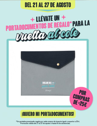 Portadocumentos gratis con compra +25€