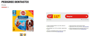 Pedigree Dentastix Kauwstaven - Gebitsverzorgende Hondensnacks - Mini - 56 stuks voor €11,99 bij Kruidvat