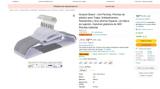 Perchas Amazon Brand Umi 20 unidades por 10,57€