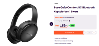 Bose QuietComfort SC Headset voor €159 bij Ibood.