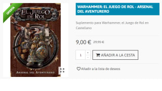 Warhammer, el Juego de Rol - Arsenal del Aventurero por 9€