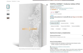 Mortal Kombat 1 Kollectors Edition PS5 por 125,83€