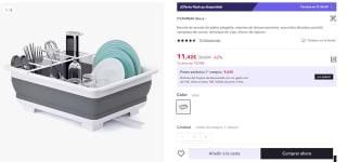 Estante de secado de platos plegable por tan sólo 5,71€