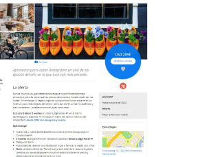 Escápate 3 días / 2 noches al Urban Lodge Hotel 4* Amsterdam vuelos incluidos desde 289€