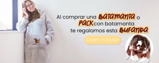 Regalo de bufanda por la compra de una batamanta o pack con batamanta desde Ale-Hop