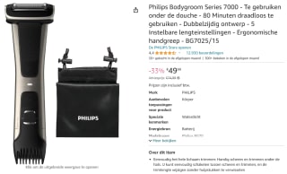 Philips BG7025/15 - Bodygroom voor €49,99 bij Amazon
