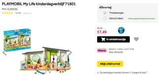 Playmobil Kinderdagverblijf 'De regenboog' voor €37,49 bij Intertoys