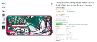 Alfombrillas gaming XXL de Sonic por 9,99€