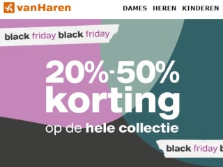 20% - 50% korting op de hele collectie bij van Haren