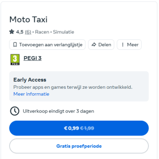 Moto Taxi voor €0,99 via Meta