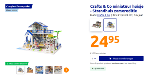 Crafts & Co miniatuurhuisjes voor €24,95 bij Action