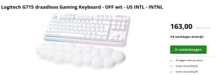 Logitech G715 draadloos Gaming Keyboard voor €163 bij Twaiko