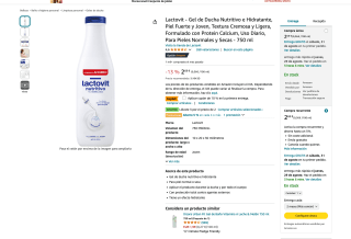 3 Lactovit Gel de Ducha Nutritivo e Hidratante 750ml por solo 4,84€