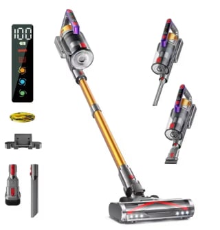 KISSOF S17 Pro Snoerloze Stofzuiger | Krachtige 550W Motor, 55KPA Zuigkracht, 60 Minuten Autonomie
