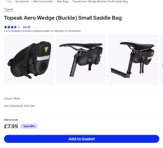 Topeak Aero Wedge Bike for £7.99 at Chainreactioncycles