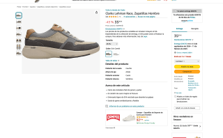 Zapatillas Clarks Lehman Race por solo 35,95€