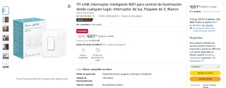 TP-LINK Interruptor Smart WiFi por $692 | Descuento Amazon