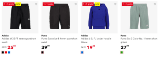 1+1 Gratis op a-merken sportkleding bij Scapino