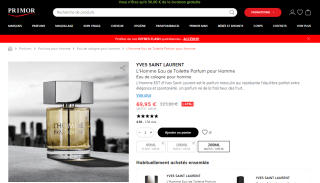 Eau de toilette L’homme Yves Saint Laurent - 200 ml à 69,95€