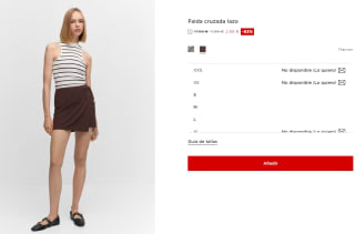 Falda cruzada lazo para Mujer por 2.99€