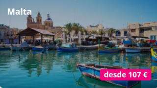 Malta 5 días con vuelos desde 107€.