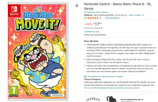 WarioWare Move It voor €17,49 bij Amazon