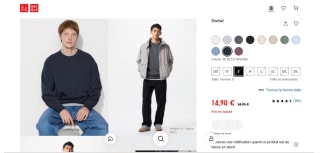 Sweat Uniqlo à 14,90€