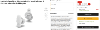 Logitech G Fits oordopjes voor €49 bij Fnac