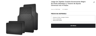 Juego de 4 Tapetes Custom Accessories por $50 en AutoZone