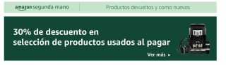 30% descuento en productos reacondicionados en Amazon