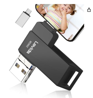 PenDrive Memoria USB de 256GB por Smartphone 4 en 1 Pen Drive 3.0 por 19,99€