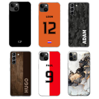 Telefoonhoesje met eigen ontwerp €9,99 (incl. verzending)