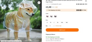 Hondenregenjas vanaf €3,49
